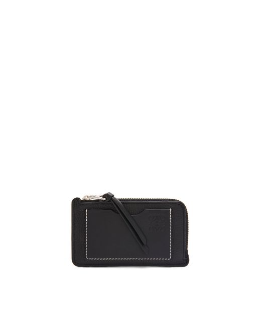 Loewe Black Coin Cardholder In Soft Grained Calfskin