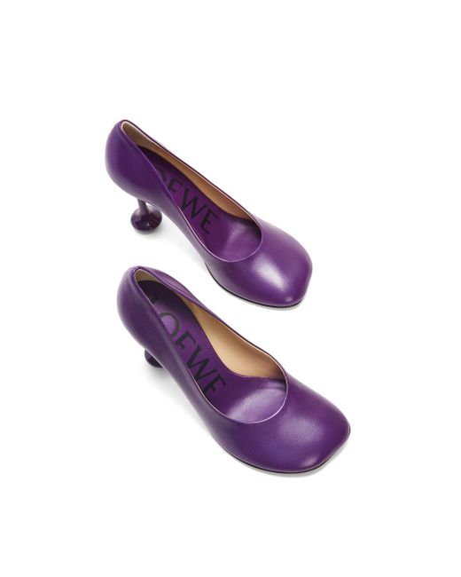 Loewe Purple Luxury Toy Pump In Goatskin For