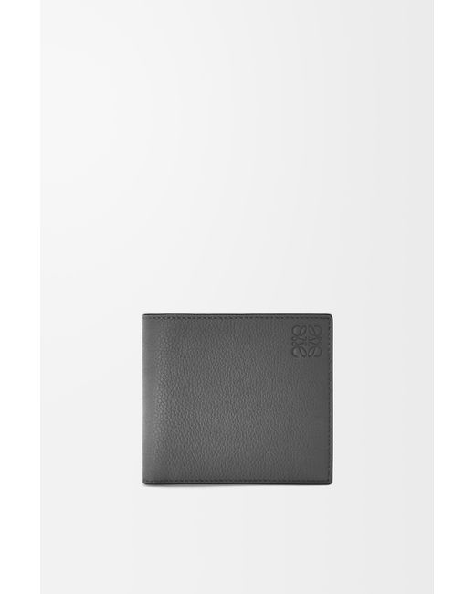 Loewe White Luxury Bifold Coin Wallet In Soft Grained Calfskin For for men