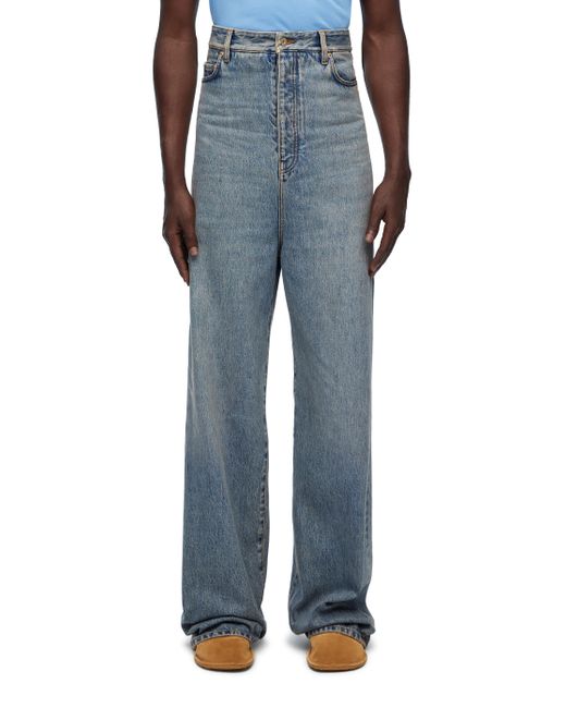 Loewe Blue High Waisted Jeans In Denim for men