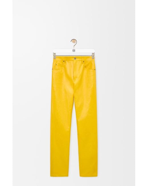 Loewe Yellow Trousers for men