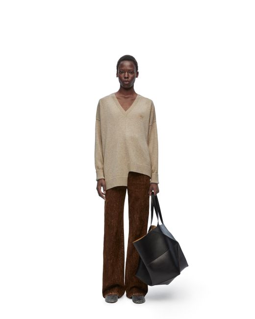 Loewe Natural Luxury Asymmetric Sweater In Cashmere