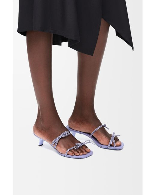 Loewe Black Petal Sandal