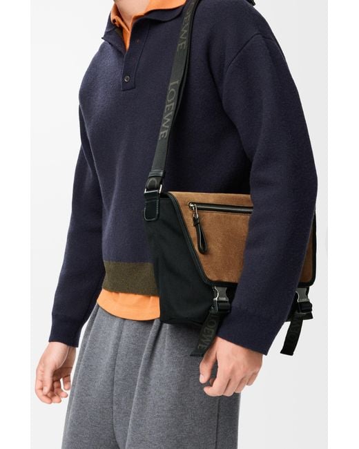 Loewe Blue Medium Flex Messenger for men