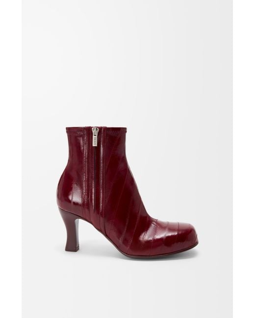 Loewe Red Bobine Ankle Boot