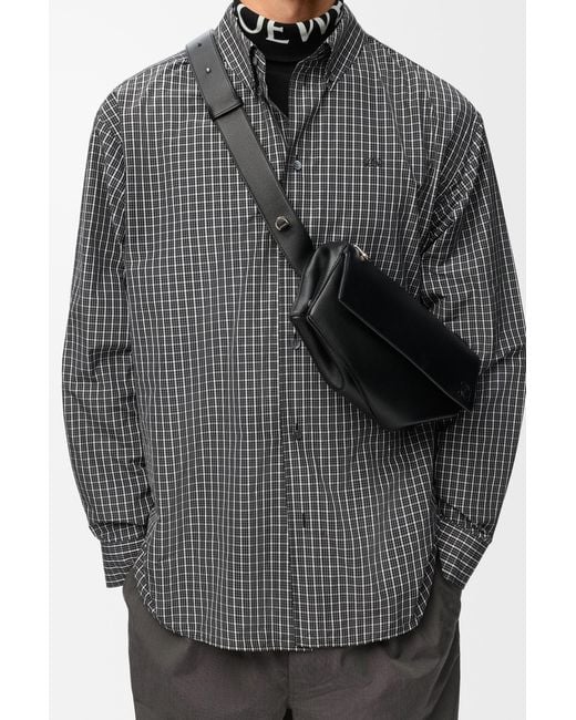 Loewe White Puzzle Featherlight Sling Bag for men