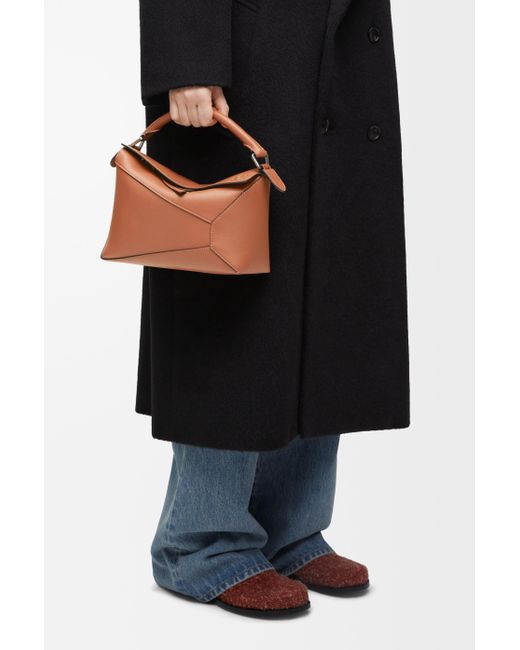 Loewe Black Small Puzzle Edge Bag