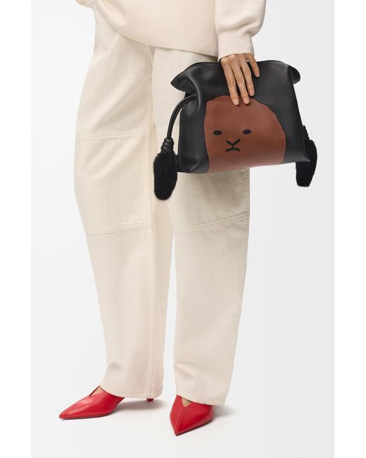 Loewe Multicolor Medium Lion Intarsio Flamenco Clutch