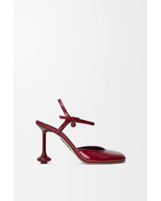 Loewe White Toy Ankle Strap Pump
