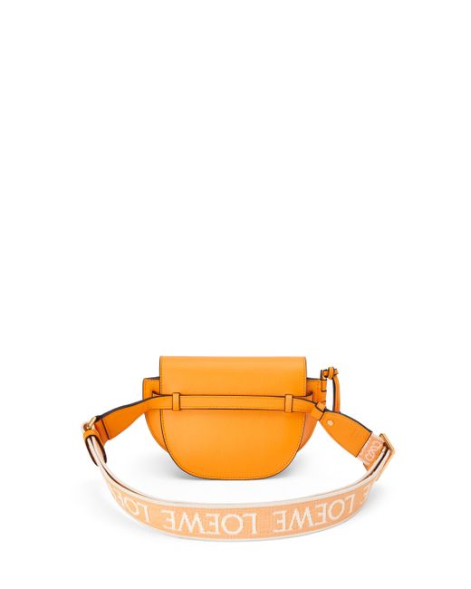 mini gate dual bag in soft calfskin and jacquard