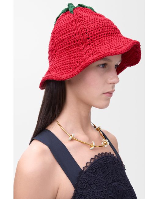 Loewe Red Tomato Bucket Hat