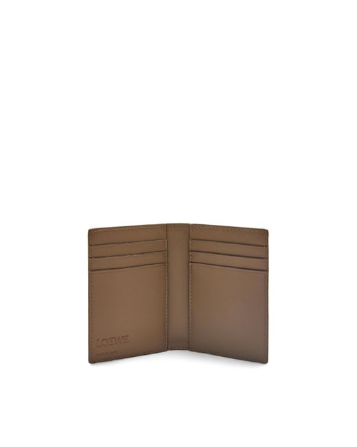 Loewe White Luxury Bifold Cardholder In Soft Grained Calfskin For for men