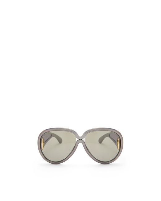 Loewe Metallic Pilot Mask Sunglasses In Nylon