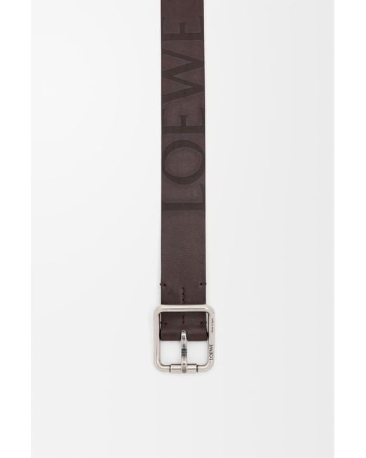 Loewe White Double Roller Curve Belt for men