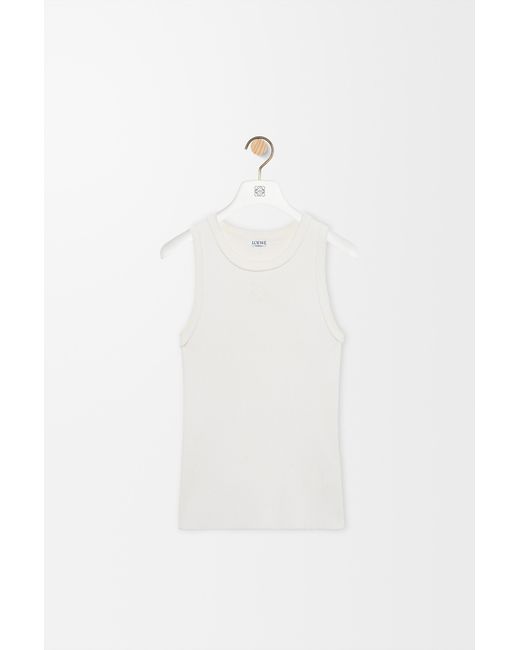 Loewe White Anagram Tank Top