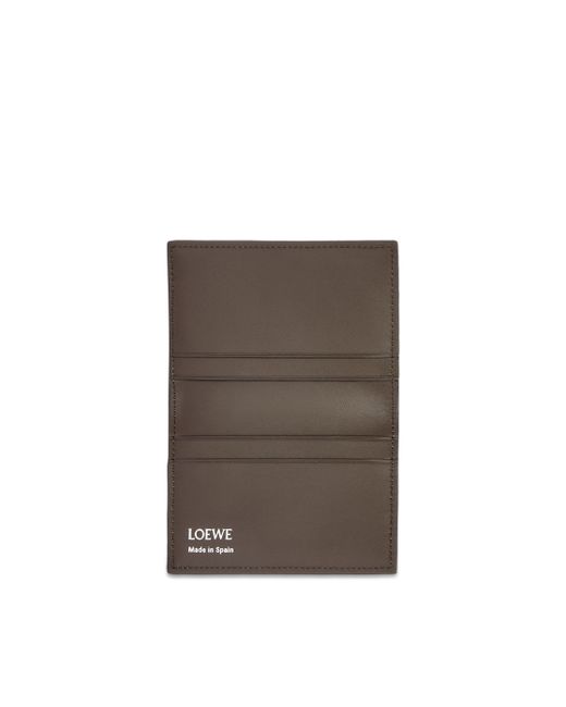 Loewe White Luxury Slim Bifold Cardholder In Shiny Nappa Calfskin For for men