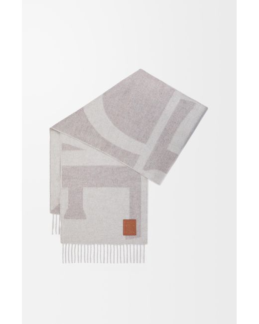 Loewe White Scarf