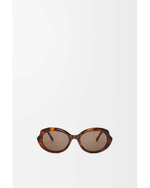 Gafas De Sol Mini Oval Slim Mujer Loewe de color White