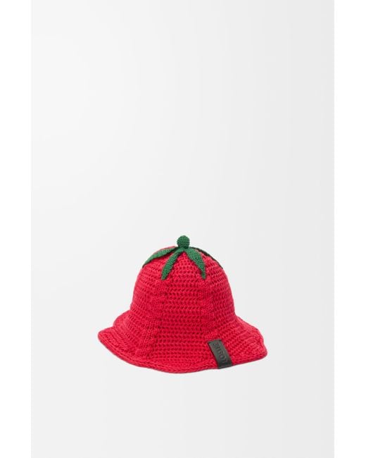 Loewe Red Tomato Bucket Hat