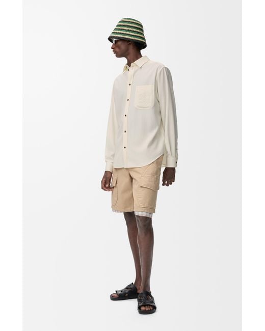 Loewe Natural Cargo Shorts for men