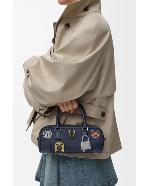 Loewe Blue Cats Amazona 23 Cropped Bag