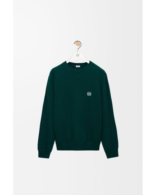 Loewe Green Luxury Sweater In Wool for men