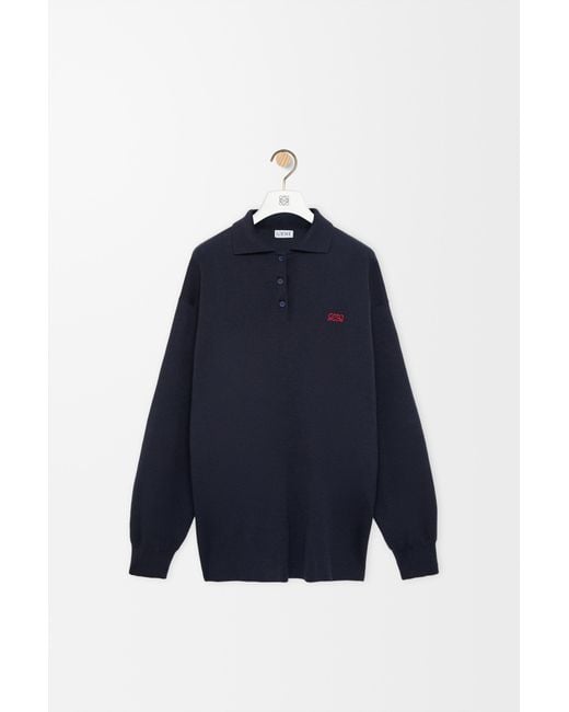 Loewe Blue Polo Sweater