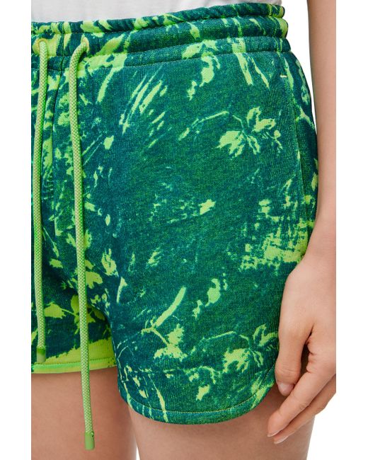 Loewe Green Luxury Shorts In Cotton