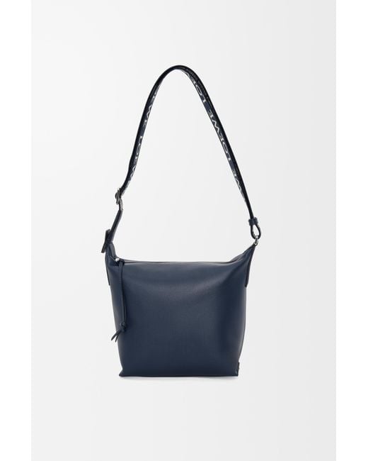 Loewe Blue Small Leather Cubi Cross-Body Bag for men
