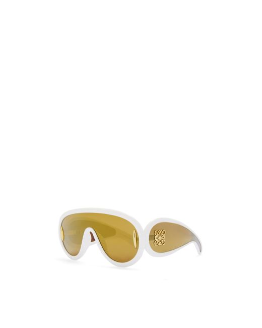 Versace Women's Mirrored Shield Sunglasses, 155mm