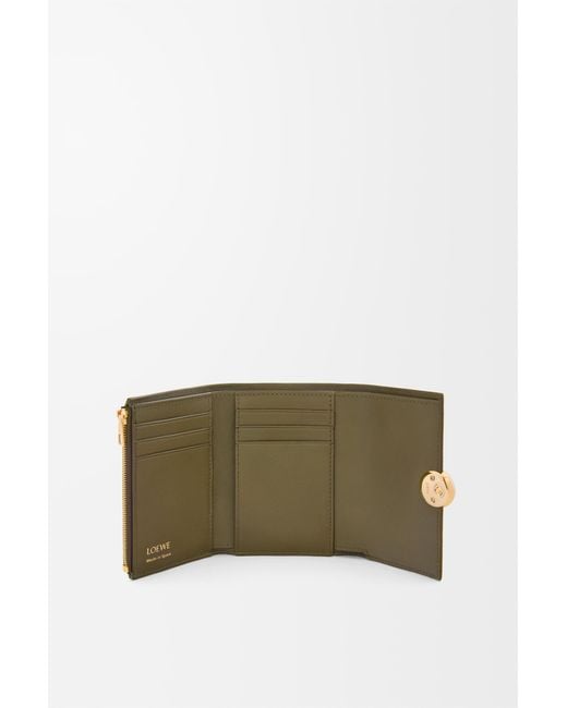 Loewe White Pebble Small Vertical Wallet