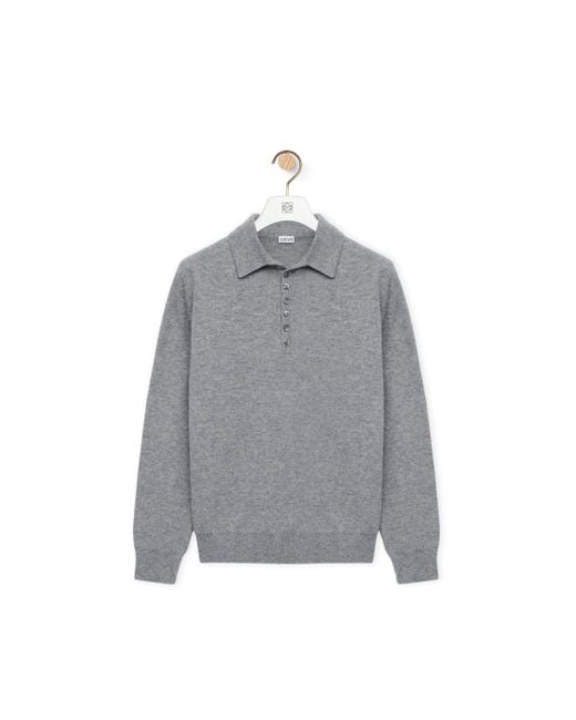 Loewe Multicolor Polo Sweater In Cashmere for men