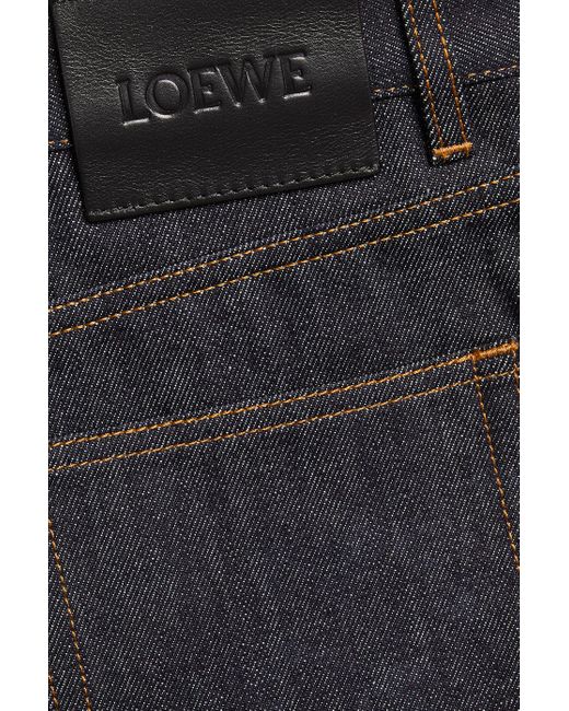 Loewe Blue Wide Leg Jeans In Denim for men