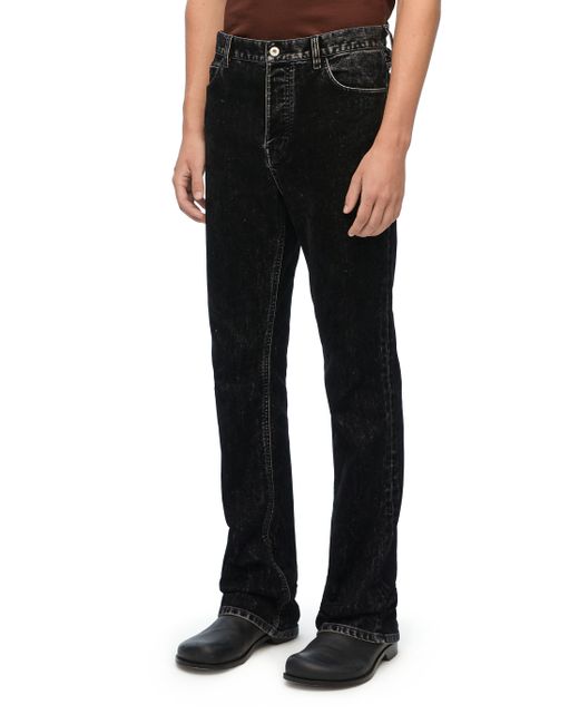 Loewe Black Luxury Bootleg Jeans In Denim for men