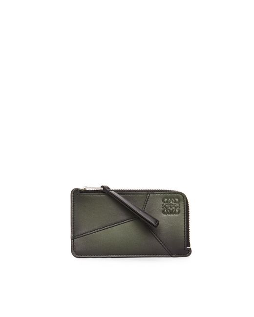 Loewe Green Puzzle Coin Cardholder for men