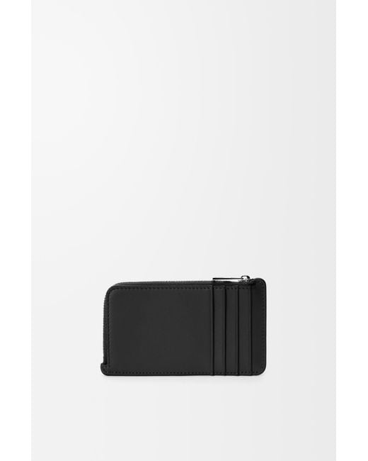 Loewe Black Coin Cardholder In Satin Calfskin for men