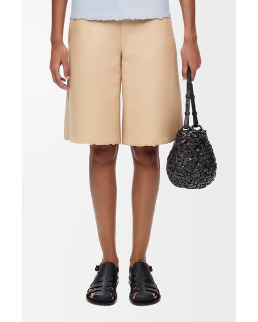 Loewe Black Small Nest Basket Bag In Calfskin