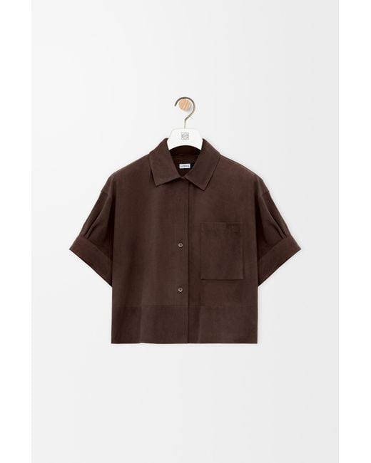 Loewe Brown Short Sleeve Shirt
