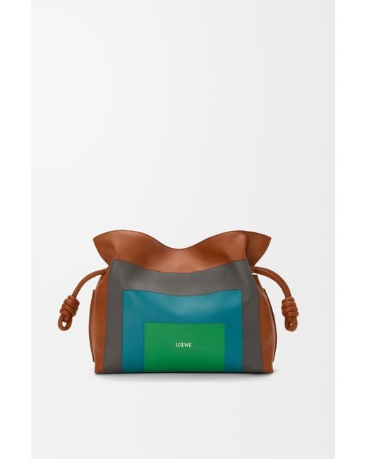 Loewe Green Medium Flamenco Clutch
