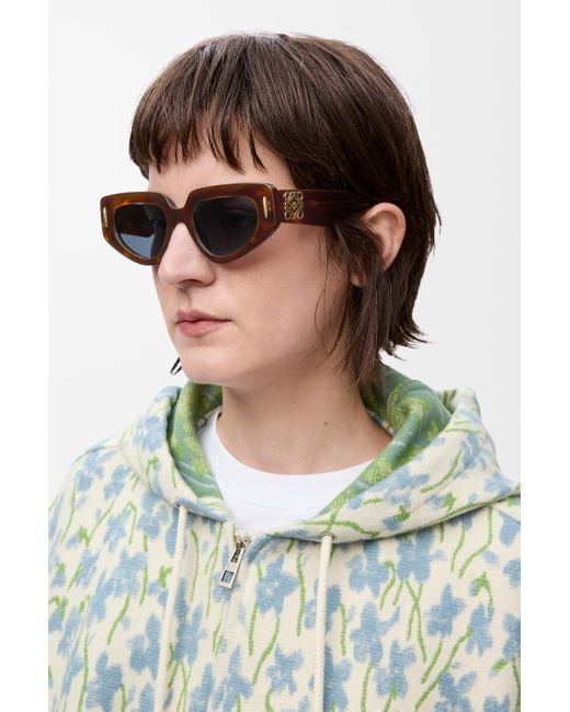 Loewe White Small Butterfly Screen Sunglasses