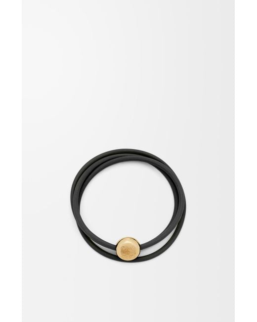 Loewe Black Pebble Bracelet