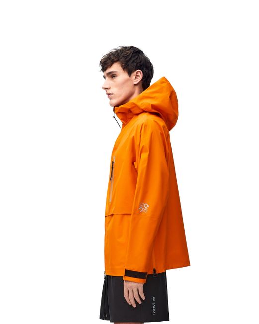 Loewe Orange Luxury Storm Jacket In Technical Shell for men