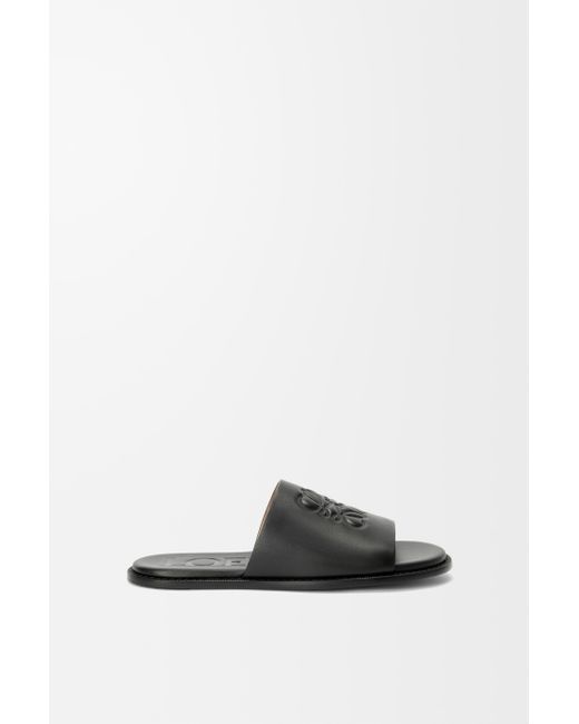 Loewe White Flex Anagram Slide for men