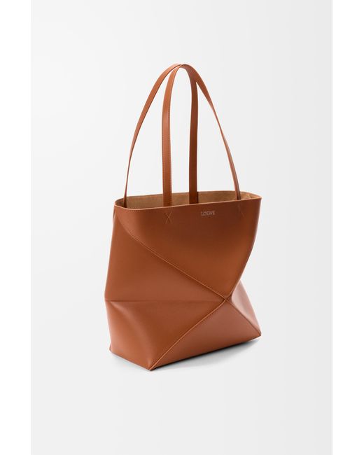 Loewe Brown Medium Puzzle Fold Tote