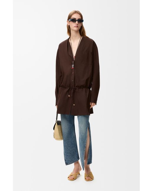 Loewe Brown Shirt Dress