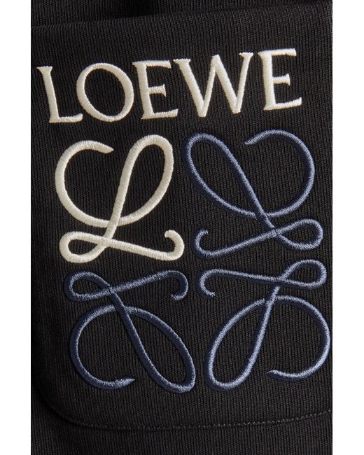 Loewe Black Sweatpants In Cotton for men