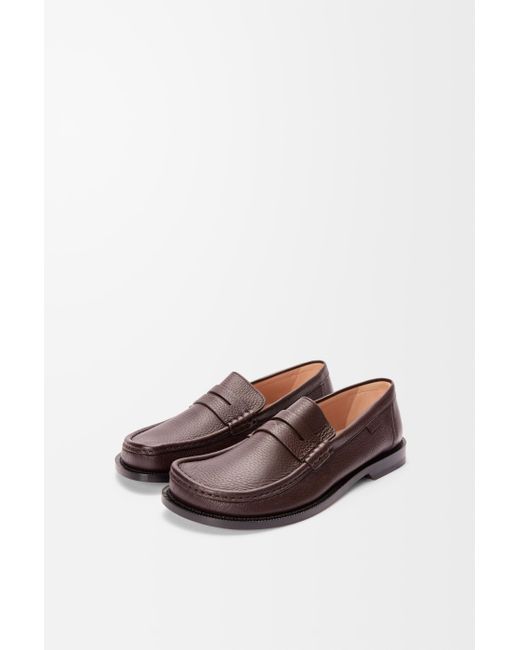 Loewe White Campo Loafer In Deerskin for men