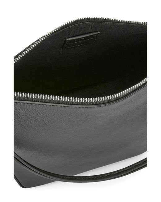 Loewe Black Luxury Mini Hammock Hobo Bag In Classic Calfskin