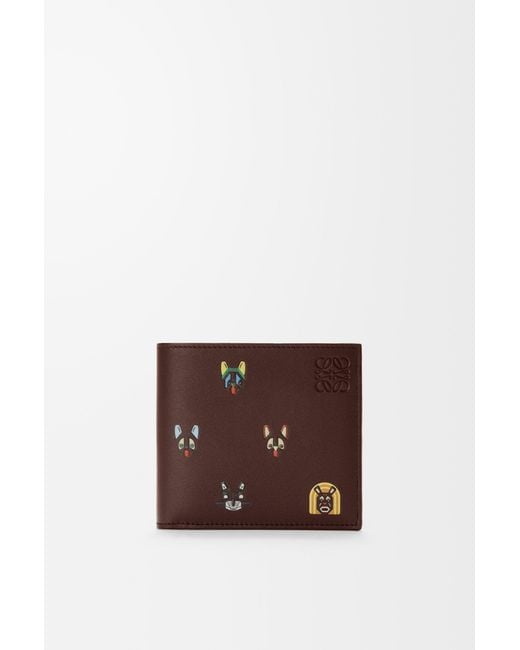 Loewe Brown Cats Bifold Wallet for men