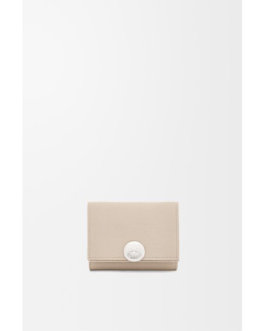 Loewe White Pebble Trifold Wallet